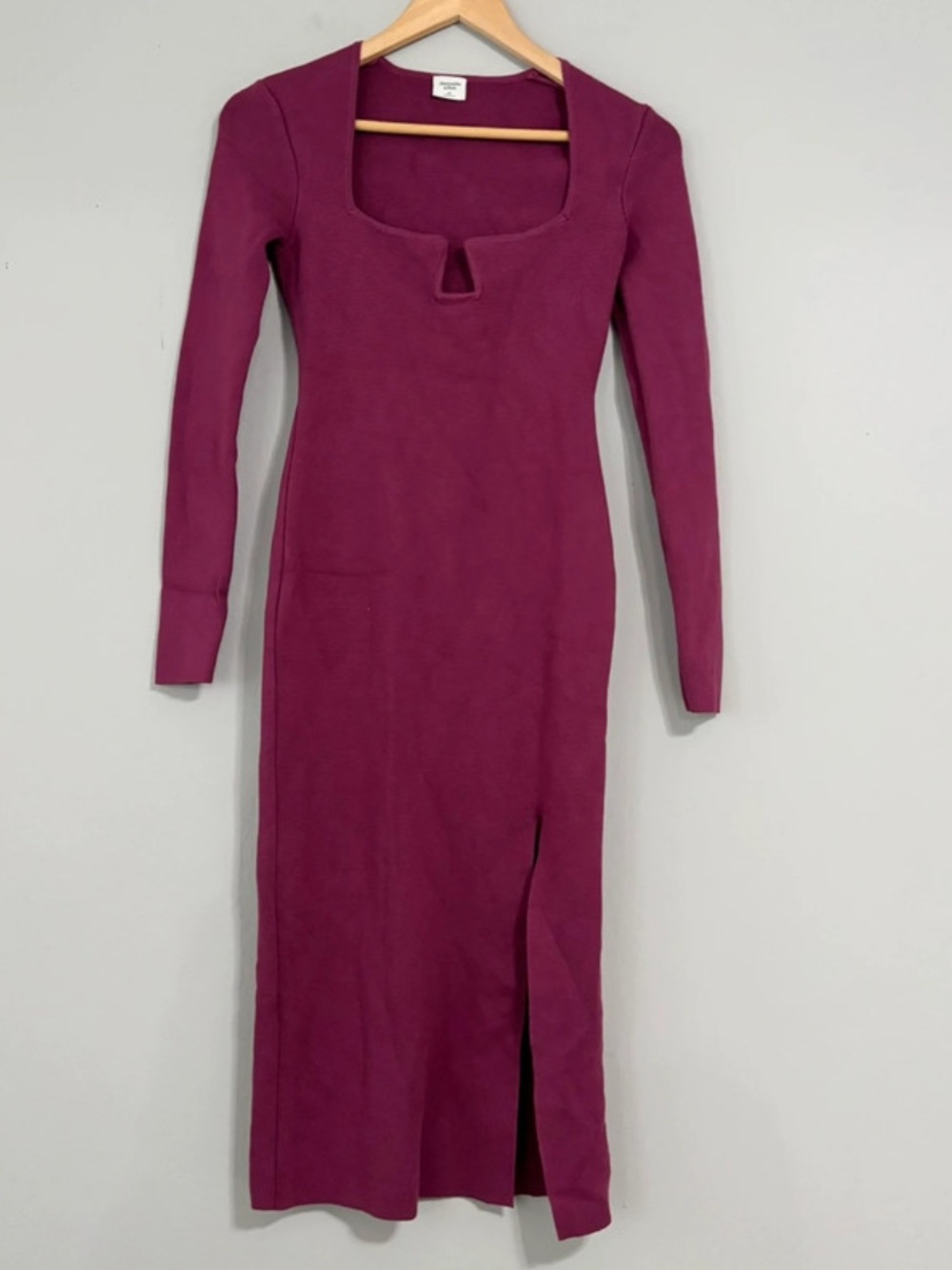 Abercrombie and Fitch Burgundy Fuchsia  Bodycon Maxi Dress